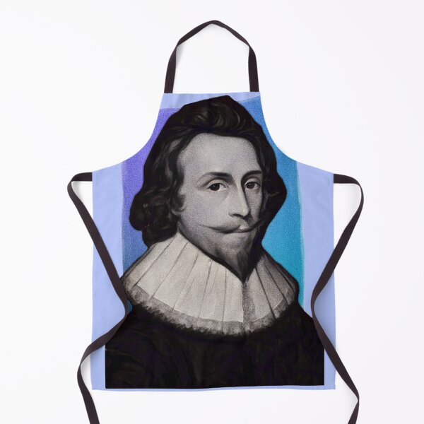 Item preview, English Poet Phineas Fletcher - blue - illustration designed and sold by Litstoy.
