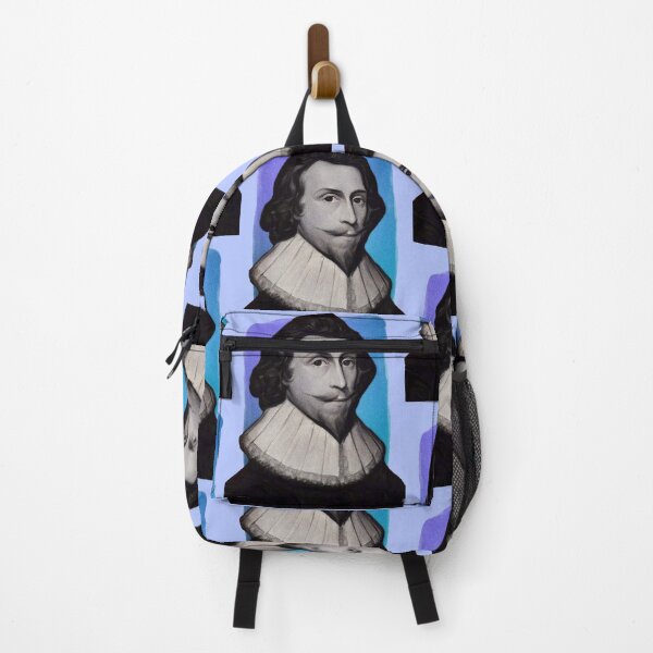 Item preview, English Poet Phineas Fletcher - blue - illustration  designed and sold by Litstoy.