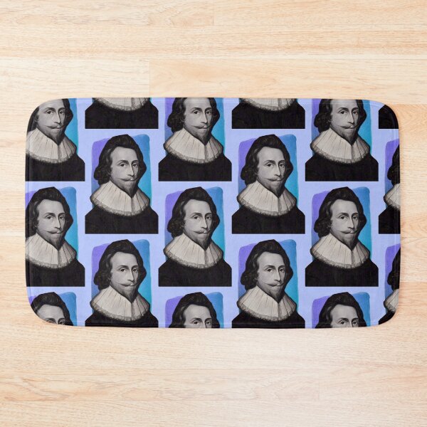 Item preview, English Poet Phineas Fletcher - blue - illustration  designed and sold by Litstoy.