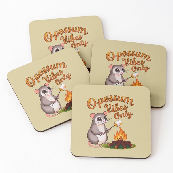 Item preview, Opossum with Marshmallow - Opossum Vibes Only designed and sold by MaateoDesign.