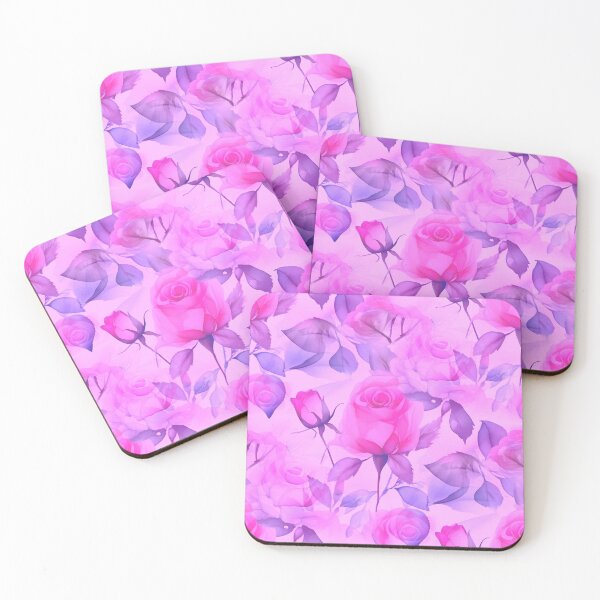 Item preview, Delicate Roses Pink and Blue designed and sold by SilverPegasus.