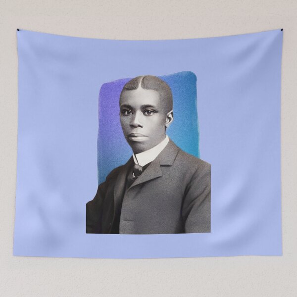 Item preview, American Poet Paul Laurence Dunbar - blue - illustration  designed and sold by Litstoy.