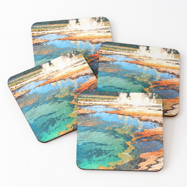 Item preview, Colorful Hot Springs - Yellowstone National Park designed and sold by Worldscape Wonders.