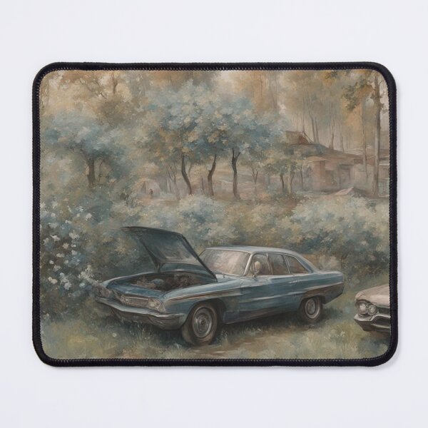 Item preview, an old car painted in oil designed and sold by DonnaBlankaArt.