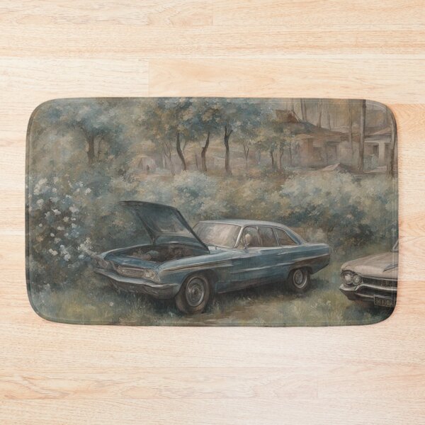 Item preview, an old car painted in oil designed and sold by DonnaBlankaArt.