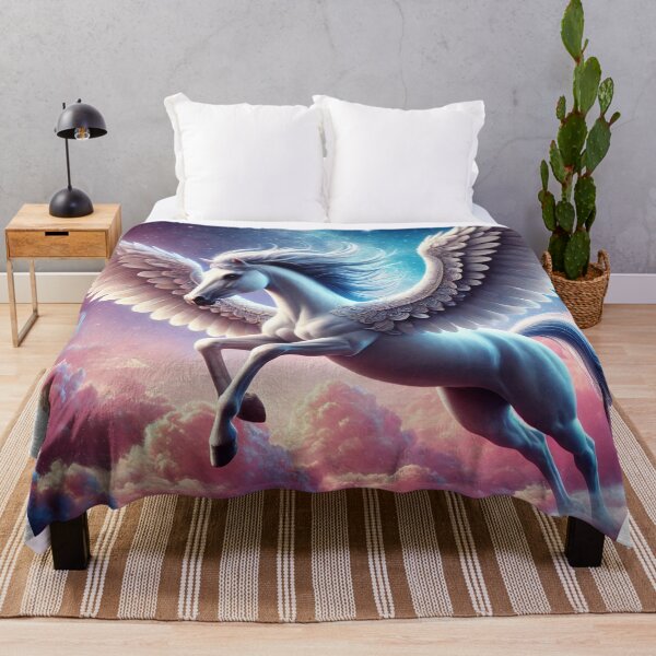 Item preview, Majestic Pegasus Flying Through Starry Sky designed and sold by ArtisticAura8.
