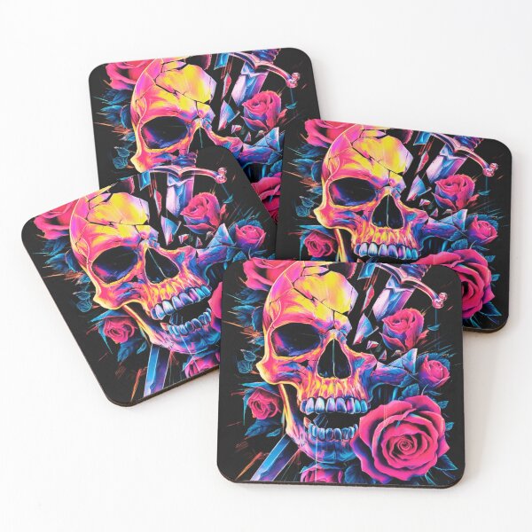Item preview,  shattered skull , roses and dagger. designed and sold by aipaint.