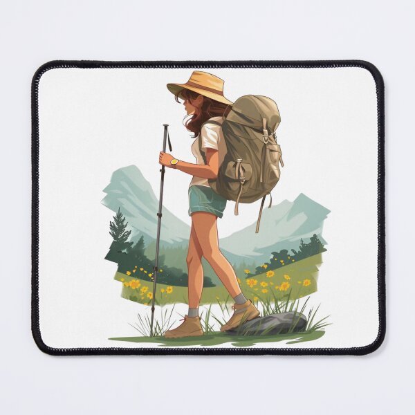 Item preview, Woman Hiking Through Meadow designed and sold by KSimpson838.
