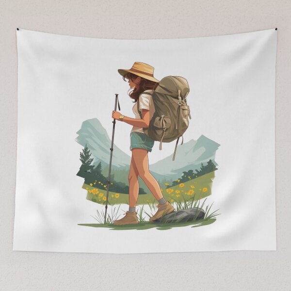 Item preview, Woman Hiking Through Meadow  designed and sold by KSimpson838.