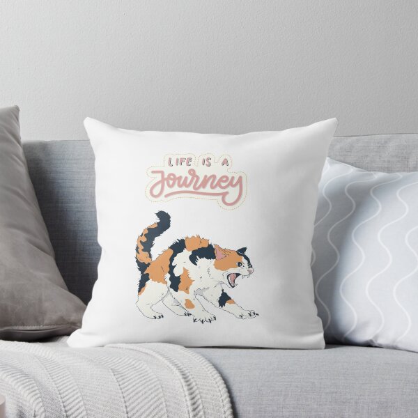 Item preview, Life is a Journey - Fierce Cat designed and sold by GoblinBoutique.