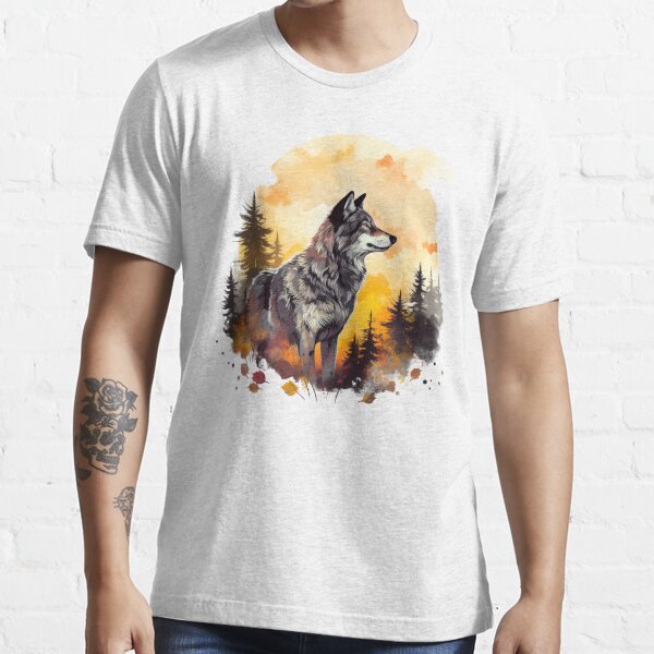 Item preview, Timber Wolf in the Crisp Fall Air designed and sold by TamarackFlair.