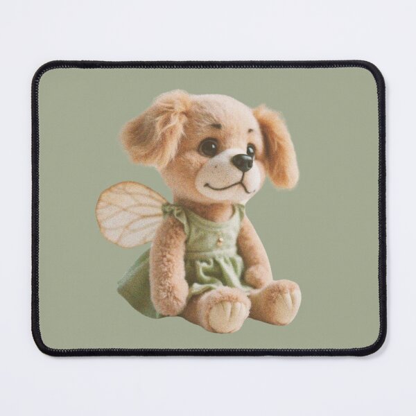 Item preview, Fairy girly dog peluche plush puppy fairycore retro aesthetic - baby feminine puppet designed and sold by Fantasy Cache.