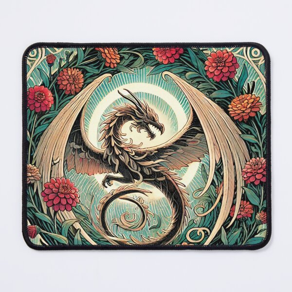 Item preview, Zinnias Dragon designed and sold by FrictionMaxxing.