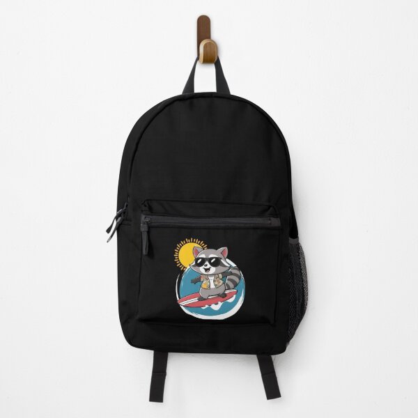 Item preview, Surfer racoon in surfer land designed and sold by CypisDesign.
