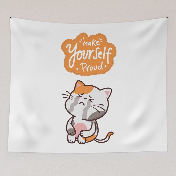 Item preview, Make Yourself Proud - Emotional Cat designed and sold by GoblinBoutique.