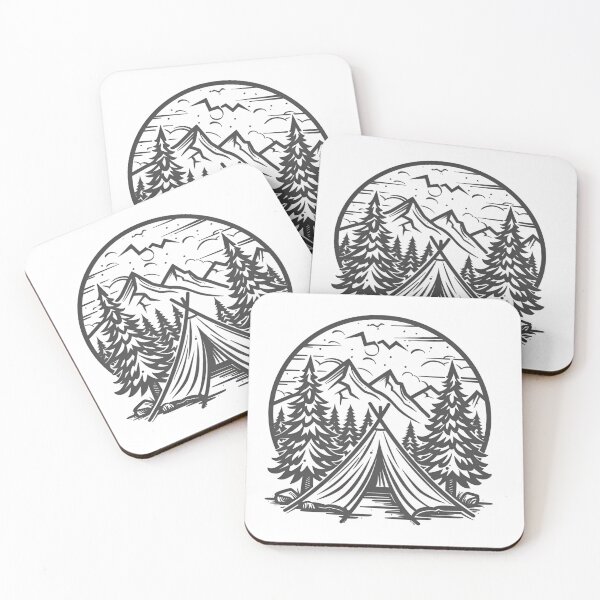 Item preview, Camping Adventure Outline designed and sold by KSimpson838.