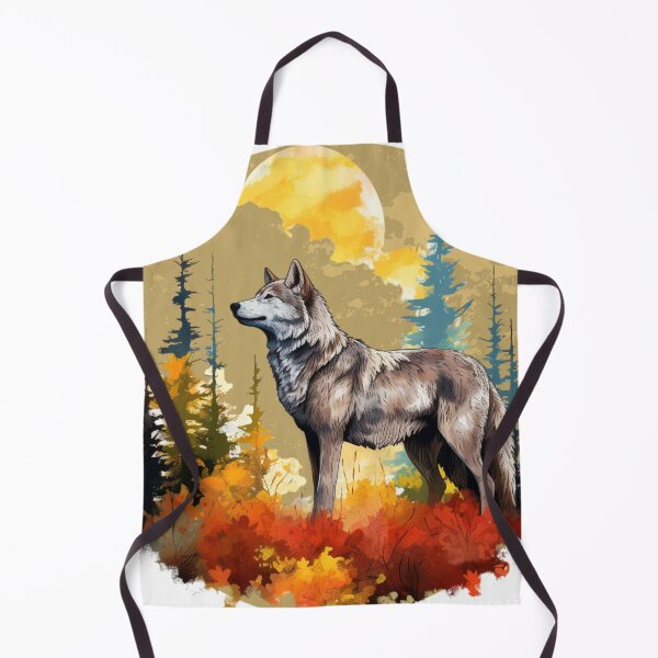 Item preview, Wolf On Guard in Forest designed and sold by TamarackFlair.