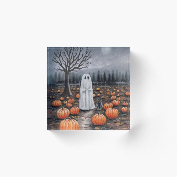 Aperçu de l'œuvre Fantôme dans le champ de citrouilles 043 créée et vendue par Ghosture.