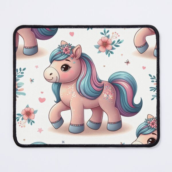 Item preview, Adorable Pony with Floral Pattern designed and sold by LaraCreativeArt.