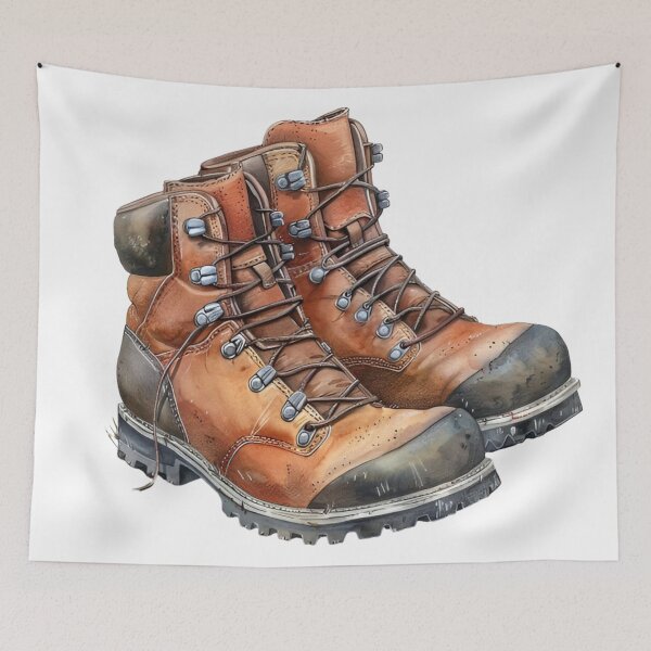 Item preview, Watercolor Hiking Boots designed and sold by KSimpson838.