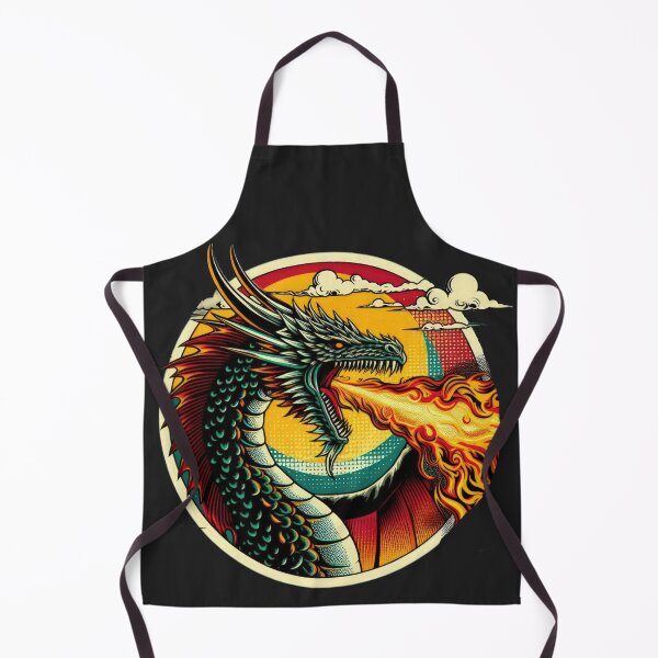 Item preview, vintage Fire Breath dragons breathing fire designed and sold by Expressions-Sel.