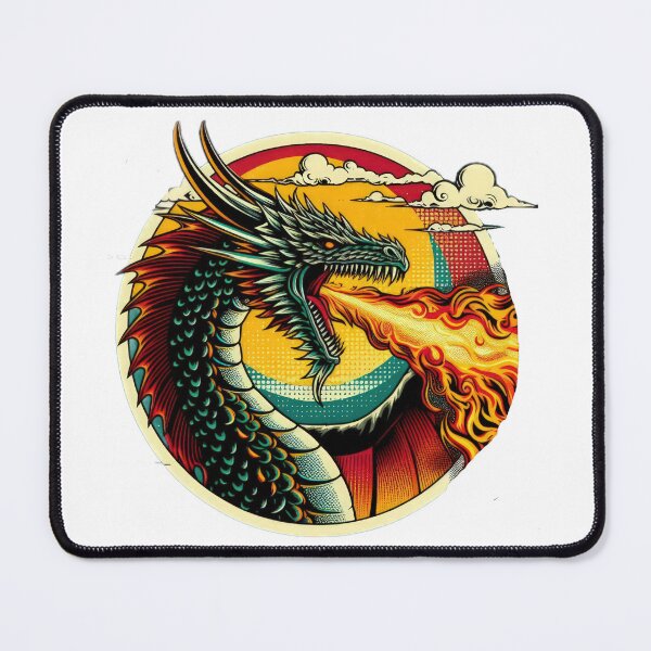 Item preview, vintage Fire Breath dragons breathing fire designed and sold by Expressions-Sel.