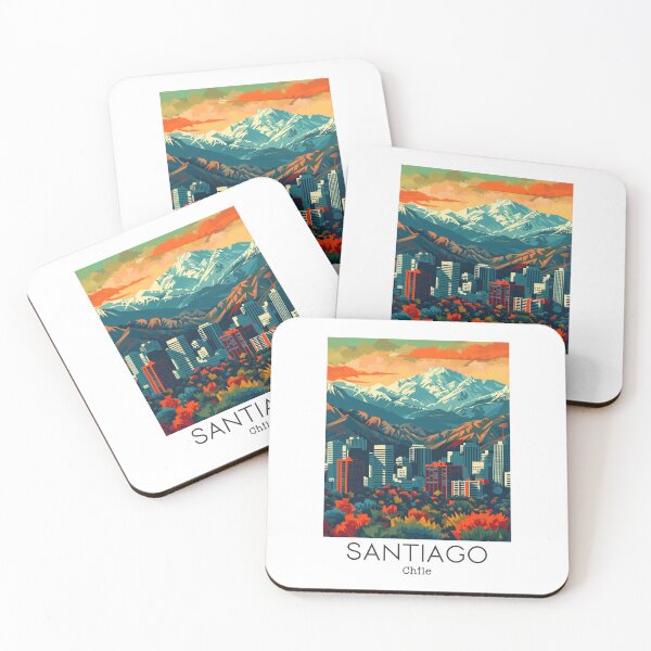 Item preview, A Vintage Travel Illustration of Santiago - Chile  designed and sold by GoodOldVintage.