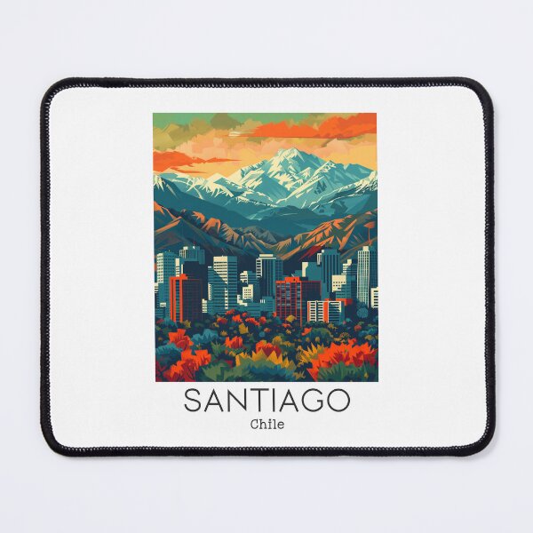 Item preview, A Vintage Travel Illustration of Santiago - Chile  designed and sold by GoodOldVintage.