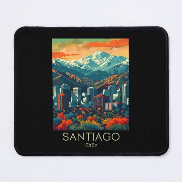 Item preview, A Vintage Travel Illustration of Santiago - Chile  designed and sold by GoodOldVintage.