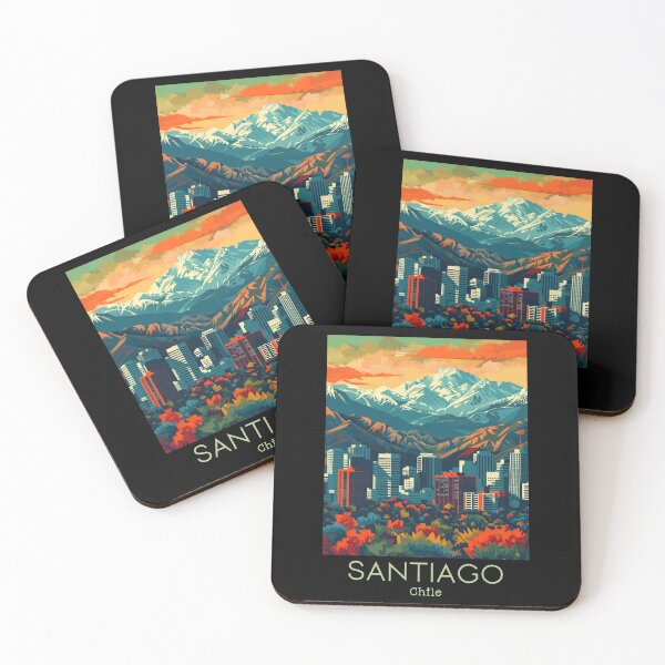 Item preview, A Vintage Travel Illustration of Santiago - Chile  designed and sold by GoodOldVintage.
