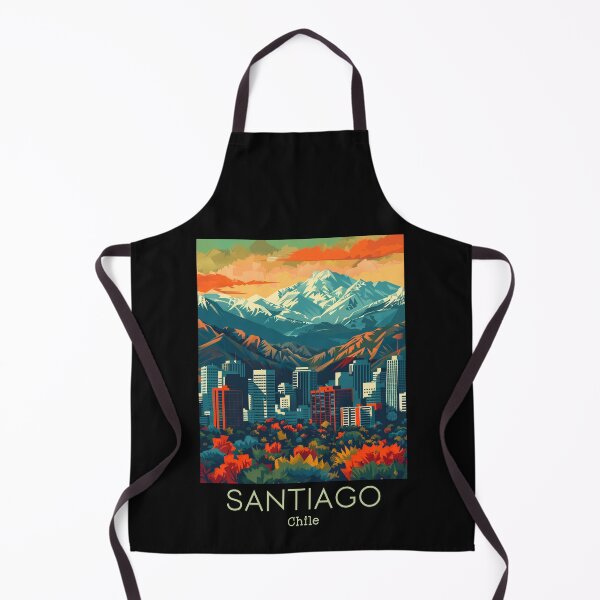 Item preview, A Vintage Travel Illustration of Santiago - Chile  designed and sold by GoodOldVintage.