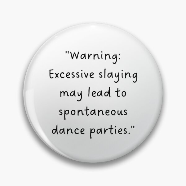 Item preview, "Warning: Excessive slaying may lead to spontaneous dance parties." | Handwritten-Style Font | Minimalistic designed and sold by RM-Journey.