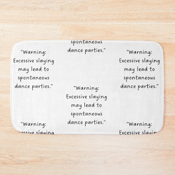 Item preview, "Warning: Excessive slaying may lead to spontaneous dance parties." | Handwritten-Style Font | Minimalistic designed and sold by RM-Journey.