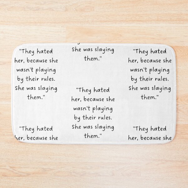 Item preview, "They hated her, because she wasn't playing by their rules. She was slaying them." | Handwritten-Style Font | Minimalistic designed and sold by RM-Journey.