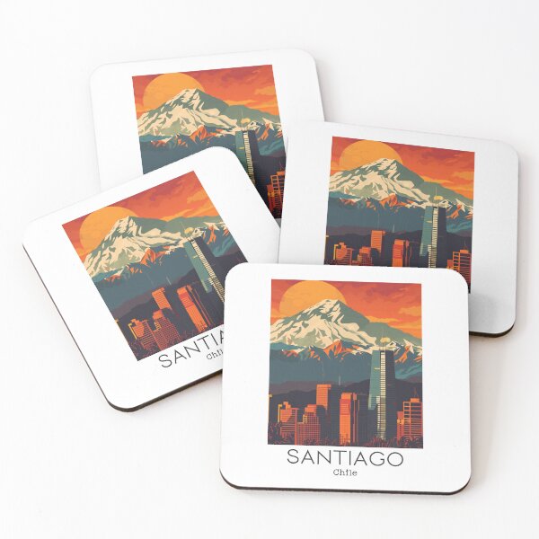 Item preview, A Vintage Travel Illustration of Santiago - Chile  designed and sold by GoodOldVintage.