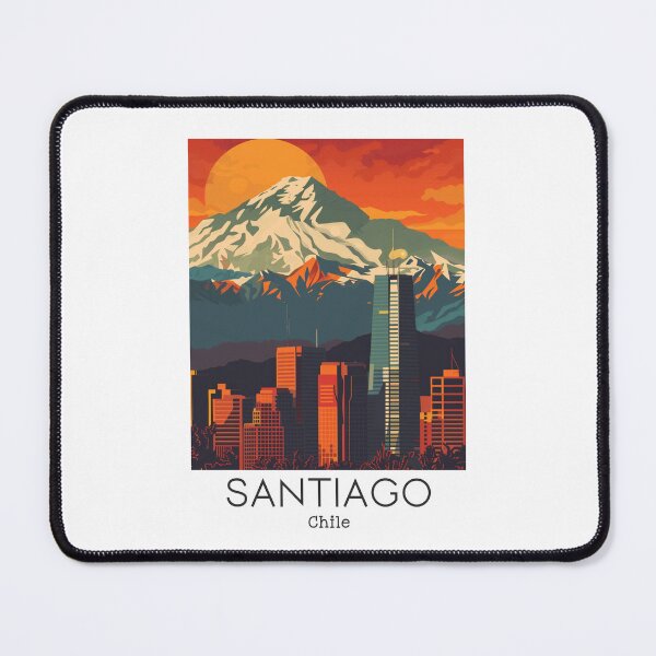Item preview, A Vintage Travel Illustration of Santiago - Chile  designed and sold by GoodOldVintage.