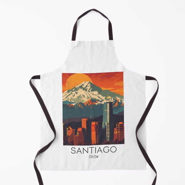 Item preview, A Vintage Travel Illustration of Santiago - Chile  designed and sold by GoodOldVintage.