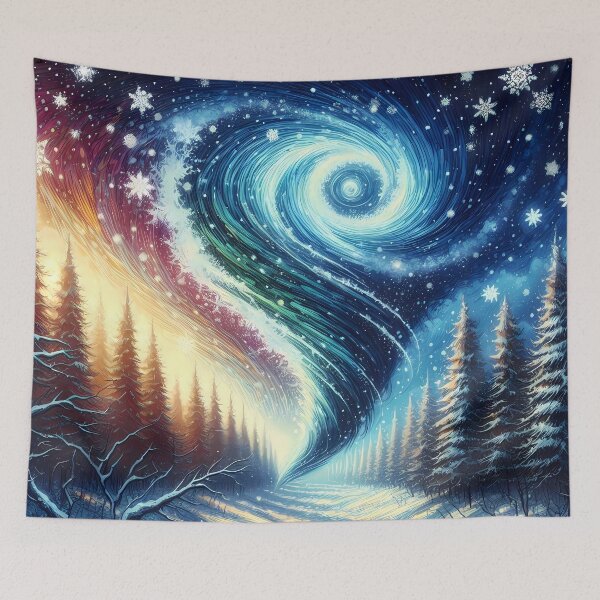Item preview, Blizzard Tornado through a Winter Forest, Ai Generated Art  designed and sold by ACC .