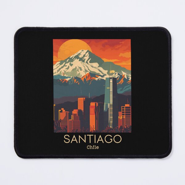 Item preview, A Vintage Travel Illustration of Santiago - Chile  designed and sold by GoodOldVintage.