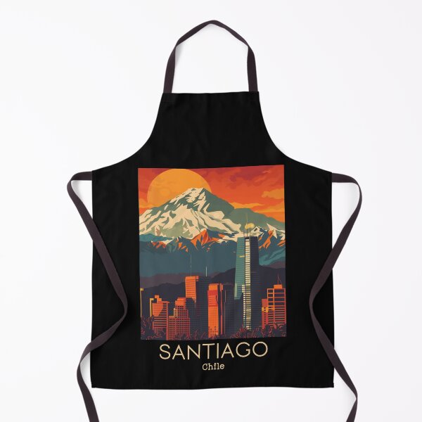 Item preview, A Vintage Travel Illustration of Santiago - Chile  designed and sold by GoodOldVintage.