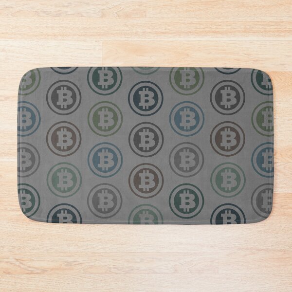 Item preview, Bitcoin Stymbols Gray Patterned designed and sold by awkwarddesignco.