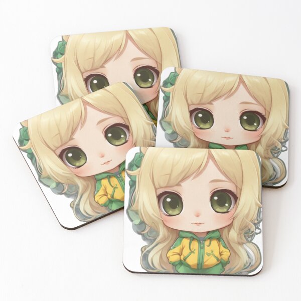 Item preview, Cute chibi blonde brazilian girl in anime style designed and sold by DarksKings5000.