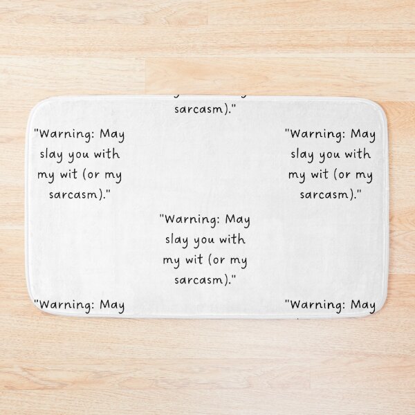 Item preview, "Warning: May slay you with my wit (or my sarcasm)." | Handwritten-Style Font | Minimalistic designed and sold by RM-Journey.