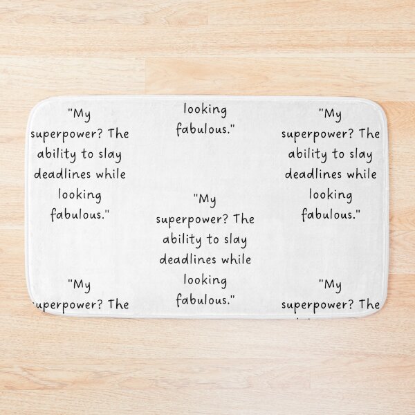 Item preview, "My superpower? The ability to slay deadlines while looking fabulous." | Handwritten-Style Font | Minimalistic designed and sold by RM-Journey.