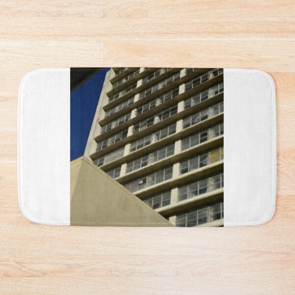 Item preview, A tall hotel apartment in a city on a winter's day. designed and sold by FoxGlove5.