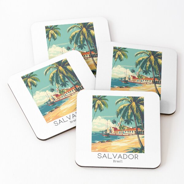 Item preview, A Vintage Travel Illustration of Salvador - Bahia - Brazil  designed and sold by GoodOldVintage.