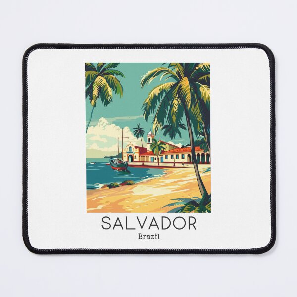 Item preview, A Vintage Travel Illustration of Salvador - Bahia - Brazil designed and sold by GoodOldVintage.