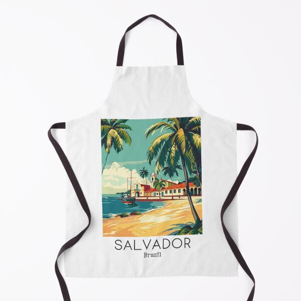 Item preview, A Vintage Travel Illustration of Salvador - Bahia - Brazil  designed and sold by GoodOldVintage.