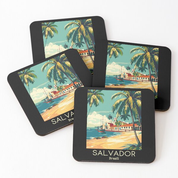 Item preview, A Vintage Travel Illustration of Salvador - Bahia - Brazil  designed and sold by GoodOldVintage.