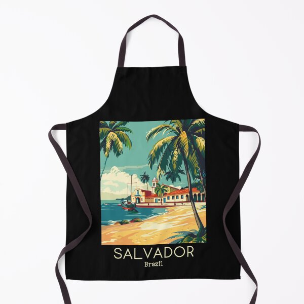 Item preview, A Vintage Travel Illustration of Salvador - Bahia - Brazil  designed and sold by GoodOldVintage.